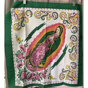 Virgin Of Guadalupe Floral 22 In Square Scarf